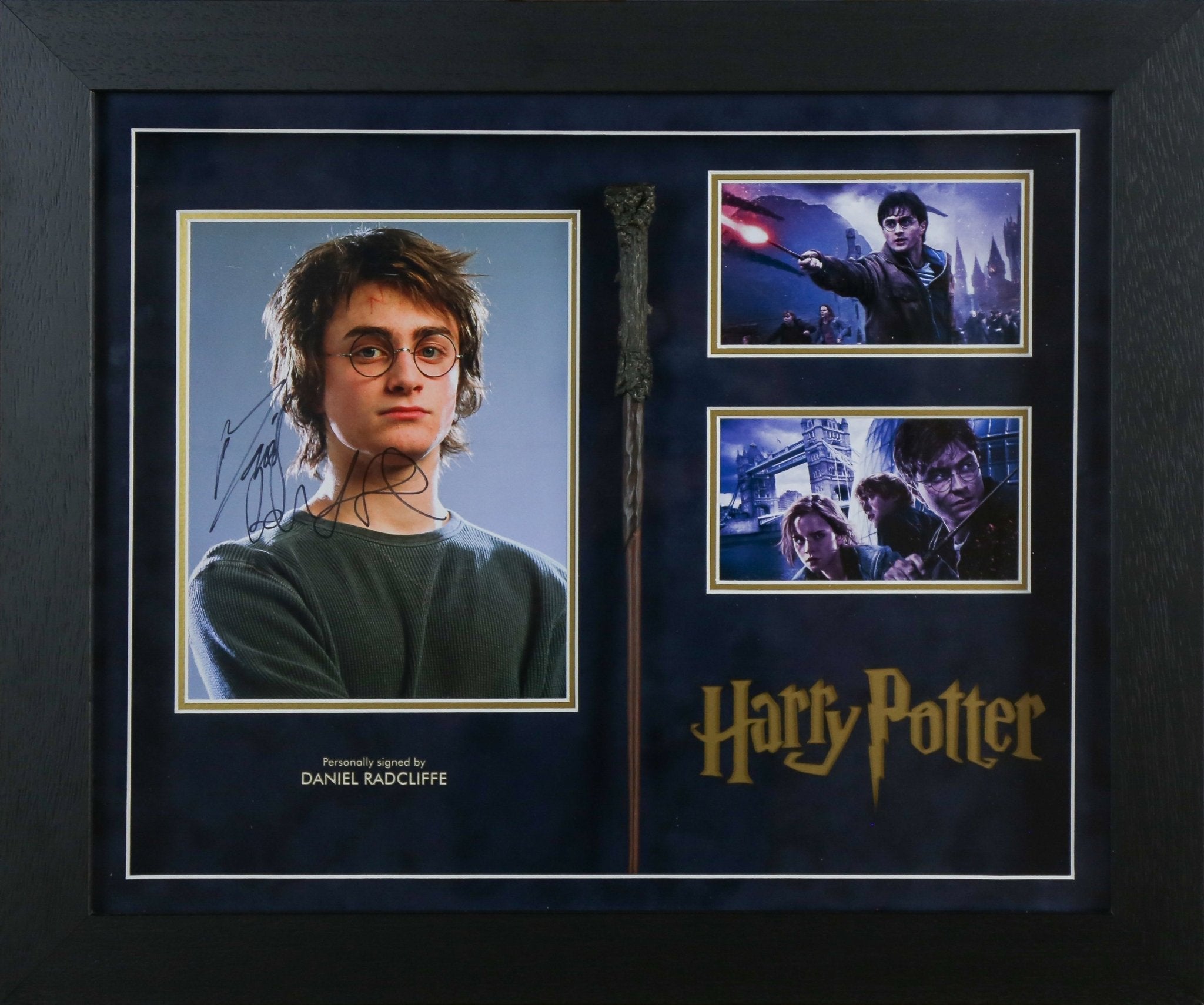 Daniel Radcliffe Signed Harry Potter 12x8 Photograph Framed Display With Wand - Memorabilia Framers Shop